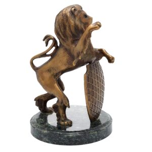 бронзовая статуэтка лев