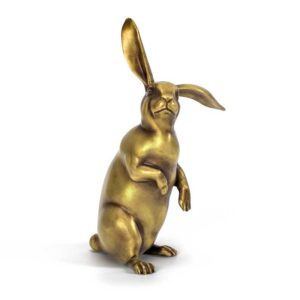 бронзовая статуэтка кролик