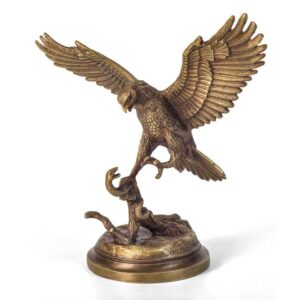 Бронзовая статуэтка Орел на охоте