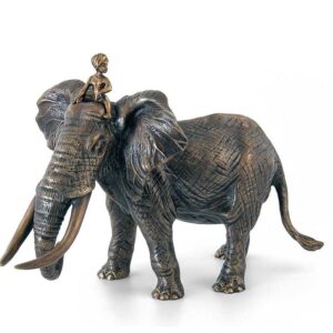 Бронзовая статуэтка Слон